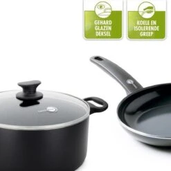 GreenPan Cambridge Koekenpan 26cm - Zwart - Inductie - PFAS-vrij -Keukenseries Speciaal Winkel 1200x1200 500
