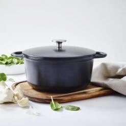 Gero Mads Braadpan Ø 24 Cm - Zwart - Gietijzer - Inductie -Keukenseries Speciaal Winkel 1200x1200 525