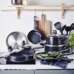 GreenPan Memphis Pannenset - 20-delig - Zwart - Inductie - PFAS-vrij -Keukenseries Speciaal Winkel 1200x1200 547