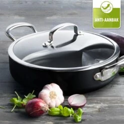 GreenPan Barcelona Infinity Pro Hapjespan Met Deksel 30cm - Zwart - Inductie - PFAS-vrij -Keukenseries Speciaal Winkel 1200x1200 551