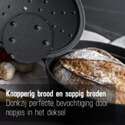 Gietijzeren Braadpan - Sudderpan Zwart Van Daumonet - Ovaal - Ø 29 Cm - 3 Liter - 100% PFAS & PFOA Vrij - Emaille - Geschikt Voor Alle Warmtebronnen - Elektrisch - Gas - Halogeen - Inductie - Keramisch - Vaatwasserbestendig -Keukenseries Speciaal Winkel 1200x1200 682