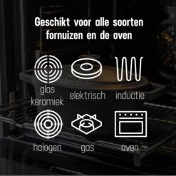 Gietijzeren Braadpan - Sudderpan Zwart Van Daumonet - Ovaal - Ø 29 Cm - 3 Liter - 100% PFAS & PFOA Vrij - Emaille - Geschikt Voor Alle Warmtebronnen - Elektrisch - Gas - Halogeen - Inductie - Keramisch - Vaatwasserbestendig -Keukenseries Speciaal Winkel 1200x1200 688