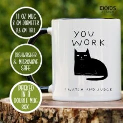 I Work Hard Kat Mok - Katten - Juf Cadeau - Meester Cadeau - Verjaardagscadeau - Cadeau - Verjaardag Cadeau Man - Cadeau Voor Man - Cadeau Voor Vrouw - Mokken - Theeglazen - Koffiekopjes -Keukenseries Speciaal Winkel 1200x1200 70