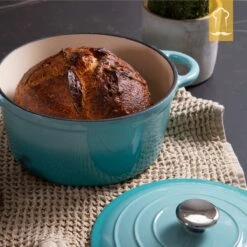 Chefarone Gietijzeren Pan - Braadpan Inclusief Deksel - Geschikt Voor Alle Warmtebronnen - Geëmailleerd Blauw 17 Chefarone Gietijzeren Pan - Braadpan Inclusief Deksel - Geschikt Voor Alle Warmtebronnen - Geëmailleerd Blauw -Keukenseries Speciaal Winkel 1200x1200 712