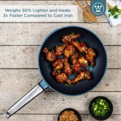 Westinghouse Performance Series - Wokpan Inductie - 28cm Luxe Wok Met Deksel - Blauw - Geschikt Voor Alle Warmtebronnen -Keukenseries Speciaal Winkel 1200x1200 751