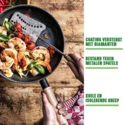 GreenChef Vintage Wokpan 28cm/3.7L - Zwart - Inductie - PFAS-vrij -Keukenseries Speciaal Winkel 1200x1200 778