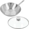 Demeyere Apollo 7 - Wok - 30 Cm - Met Glazen Deksel -Keukenseries Speciaal Winkel 1200x1200 779
