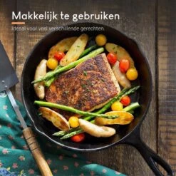 Ocina Gietijzeren Pan – Set Van 3 Stuks – ø25cm, ø19.5cm En ø16cm - Skillet - Koekenpan – Hapjespan – Koekenpan Inductie – Koekenpannenset - Gietijzeren Pan Bbq - Gietijzer - Incl. Receptenboek -Keukenseries Speciaal Winkel 1200x1200 793