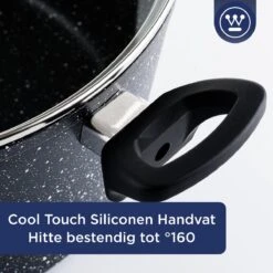 Westinghouse Hapjespan Inductie - Ø 32 Cm - Zwart Marmer - Met Deksel -Keukenseries Speciaal Winkel 1200x1200 852