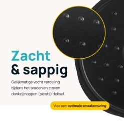 MOA Gietijzeren Braadpan - Inhoud 7,1 Liter - 29CM - Rond - Alle Warmtebronnen - Ook Voor Inductie - Gewicht 7,6 Kg - Zwart - MC29B -Keukenseries Speciaal Winkel 1200x1200 872