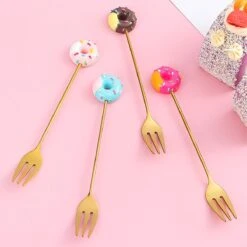 Gebaksvorkjes Donut Set Van 4 Taartvorkjes - Goud -Keukenseries Speciaal Winkel 1200x1200 916