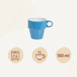 Orange85 Koffiekopjes - Met Houder - Set Van 6 - Gekleurd - 300 Ml - Keramiek -Keukenseries Speciaal Winkel 1200x1200 93