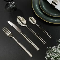 Nevana Bestekset - 24 Delig - 18/10 Edelstaal - Bestek - Lepels, Messen, Vorken -Keukenseries Speciaal Winkel 1200x1200 936