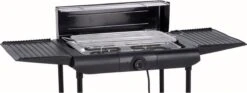 Excellent Electrics Elektrische Barbecue - Grilloppervlak (LxB) 36x24 Cm - 2000W - Zwart -Keukenseries Speciaal Winkel 1200x453