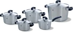 BK Conical Cool Pannenset - 5-delig - RVS - Geschikt Voor Alle Warmtebronnen -Keukenseries Speciaal Winkel 1200x525 1