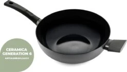 ISENVI Avon Keramische Wok Met Deksel 36 CM - Ergo Greep -Keukenseries Speciaal Winkel 1200x687 1