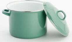 Lite-Body Magnus Soeppan/Stamppotpan Met Deksel - 24cm/8l - Emaille - Olijf Groen -Keukenseries Speciaal Winkel 1200x698