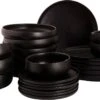 Maastricht Porselein Serviesset Universe Porselein 6-persoons 24-delig Zwart -Keukenseries Speciaal Winkel 1200x707 1