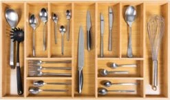 Grote Bestekbak Bamboe 81x47CM - Coninx Besteklade - Opbergbak - Duurzaam - Bamboe - Voor Laden Vanaf 47cm Diep -Keukenseries Speciaal Winkel 1200x711 4