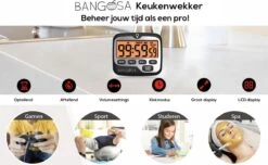 BanGosa® Magnetisch Digitale Kookwekker - Timer - RVS - Keukenwekker Digitaal - Digitale Keuken Timer - Stopwatch Met Magneet -Keukenseries Speciaal Winkel 1200x739 3