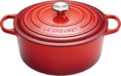 Le Creuset Signature Braadpan - 4,2 L - 24 Cm - Kersenrood -Keukenseries Speciaal Winkel 1200x753 3
