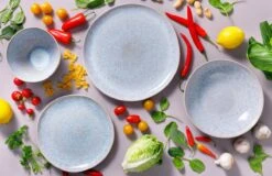 Palmer Serviesset Light Blue Sea Stoneware 6-persoons 24-delig Blauw -Keukenseries Speciaal Winkel 1200x776