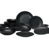 Buccan Borden Set - Matt Onyx - Zwart - 18pcs -Keukenseries Speciaal Winkel 1200x797