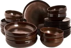Palmer Serviesset Bama Copper Stoneware 6-persoons 24-delig Koper -Keukenseries Speciaal Winkel 1200x814 1