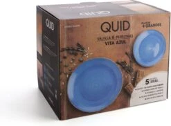 Quid | 18-delige Bordenset | Aardenwerk Bordenset | Vita Azul | Blauw -Keukenseries Speciaal Winkel 1200x884