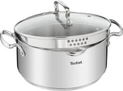 Tefal Duetto+ Pannenset -10 Delig- 5 Pannen - Kookpannenset - Zilver - Afdruipdeksels -Keukenseries Speciaal Winkel 1200x893 3