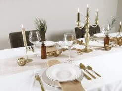 LeRijn® Serviesset Deventer 6 Persoons - 18 Delig - Licht Crème Wit Met Gouden Rand En Motief - Dinerborden - Soepborden - Dessertborden - Borden Servies - Bordenset -Keukenseries Speciaal Winkel 1200x899 2