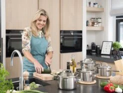 Sola Pannenset Juvia - 4 Delig - Ø 16,16,18,20 Cm - Zilver - RVS - Sandwichbodem -Keukenseries Speciaal Winkel 1200x906 1