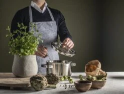 Sola Pannenset Juvia - 4 Delig - Ø 16,16,18,20 Cm - Zilver - RVS - Sandwichbodem -Keukenseries Speciaal Winkel 1200x911 1