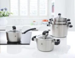 BK Conical Cool Pannenset - 5-delig - RVS - Geschikt Voor Alle Warmtebronnen -Keukenseries Speciaal Winkel 1200x929