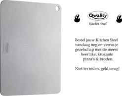 Pizzasteen Van Staal – Pizza Steen - Pizza En Brood Bakken - 40 X 30 X 0,6 Cm - Cadeau Voor Man - Kitchen Steel By Qwality -Keukenseries Speciaal Winkel 1200x944 2