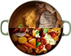 BK Bourgogne Braadpan Ø 24 Cm - Groen - Gietijzer - Inductie -Keukenseries Speciaal Winkel 1200x945 3