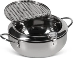 Edënbërg Classic Line - Japanse Frituurpan Met Thermometer - 3.4 Liter - Friteuse/Frituurpot RVS -Keukenseries Speciaal Winkel 1200x960