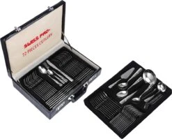 Swiss Pro+ Bestekset In Koffer-72 Delig-12 Persoons-Zwitsers Kwaliteit-Complete Set-100% Roestvrijstaal-Modern 19 Swiss Pro+ Bestekset In Koffer-72 Delig-12 Persoons-Zwitsers Kwaliteit-Complete Set-100% Roestvrijstaal-Modern -Keukenseries Speciaal Winkel 1200x967