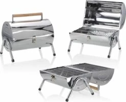 BBQ Collection Houtskoolbarbecue - Cilinder - Chroom -Keukenseries Speciaal Winkel 1200x972 1
