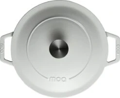 MOA Gietijzeren Braadpan - Inhoud 7,2 Liter - 30CM - Rond - Alle Warmtebronnen - Ook Voor Inductie - Gewicht 7,3 Kg - Wit - C30W -Keukenseries Speciaal Winkel 1200x981 1
