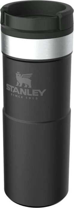 Stanley The NeverLeak™ Travel Mug 0,35L NEW - Thermosfles - Matt Black -Keukenseries Speciaal Winkel 429x1200