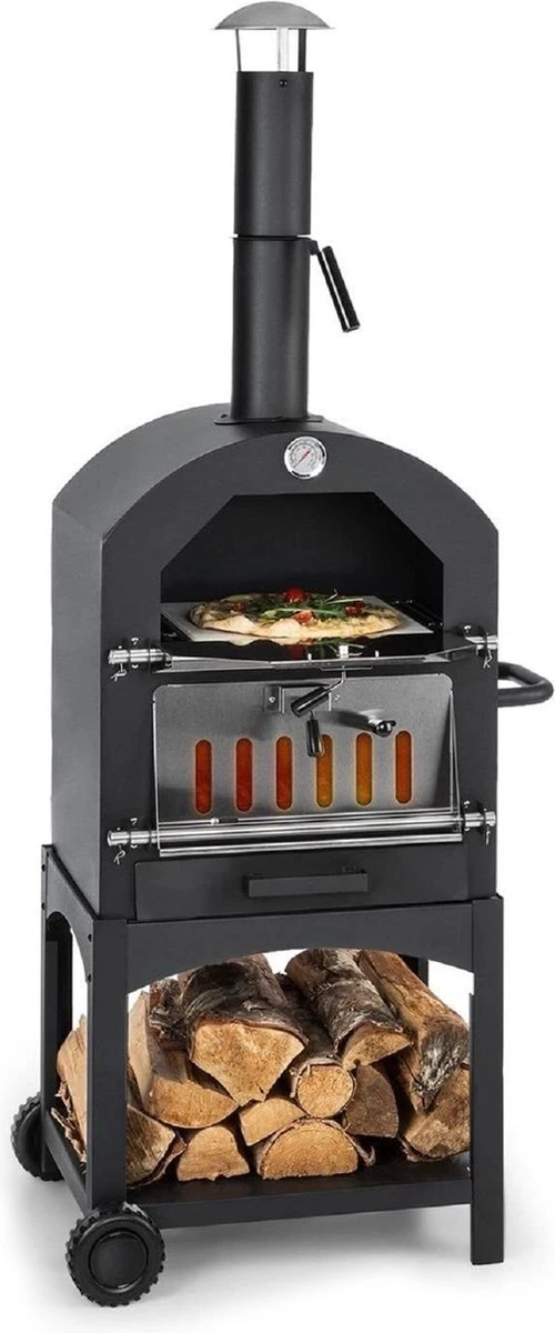 MaxxGarden Pizza Oven Buiten - Houtskool – Incl. Pizzasteen - 45x65x158cm 3 MaxxGarden Pizza Oven Buiten - Houtskool – Incl. Pizzasteen - 45x65x158cm