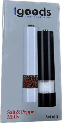 IGOODS Keramiek Elektrische Pepermolen En Zoutmolen - Pepermolen - Zoutmolen - 2 Stuks- Wit 13 IGOODS Keramiek Elektrische Pepermolen En Zoutmolen - Pepermolen - Zoutmolen - 2 Stuks- Wit -Keukenseries Speciaal Winkel 607x1200