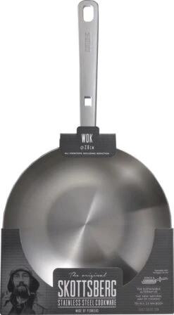 Skottsberg Wok Stainless Steel 28 Cm Roestvrijstaal -Keukenseries Speciaal Winkel 662x1200