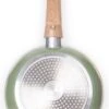 Just Vegan Koekenpan ECO Met Afneembaar Handvat 20 Cm Aluminium Groen -Keukenseries Speciaal Winkel 668x1200
