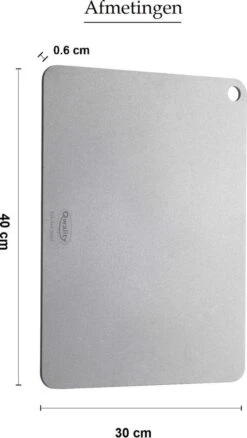 Pizzasteen Van Staal – Pizza Steen - Pizza En Brood Bakken - 40 X 30 X 0,6 Cm - Cadeau Voor Man - Kitchen Steel By Qwality -Keukenseries Speciaal Winkel 677x1200