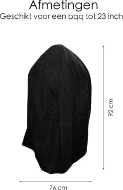 BBQ Beschermhoes - Voor Kamado - Universeel - Tot 23 Inch - Zwart -Keukenseries Speciaal Winkel 774x1200