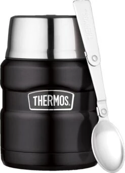 Thermos King Voedseldrager - 47 Cl - Mat Zwart -Keukenseries Speciaal Winkel 867x1200