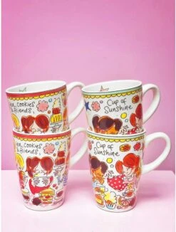 Blond Amsterdam Even Bijkletsen Beker XL 500 Ml - Mint Rand -Keukenseries Speciaal Winkel 910x1200