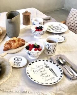 Blond Amsterdam - X Noir - Bord - I Licked - Ø 22 Cm -Keukenseries Speciaal Winkel 972x1200 1